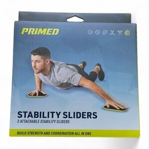 PRIMED Stability Sliders Core Strength Training Exercise Fitness Discs
